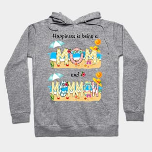 Happiness Is Being A Mom And Memmaw Summer Beach Happy Mother's Hoodie